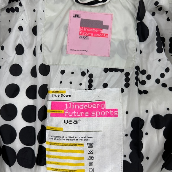 J. Lindeberg Jacket Womens Extra Large White Puffer Down Vintage Y2K - Picture 8 of 13